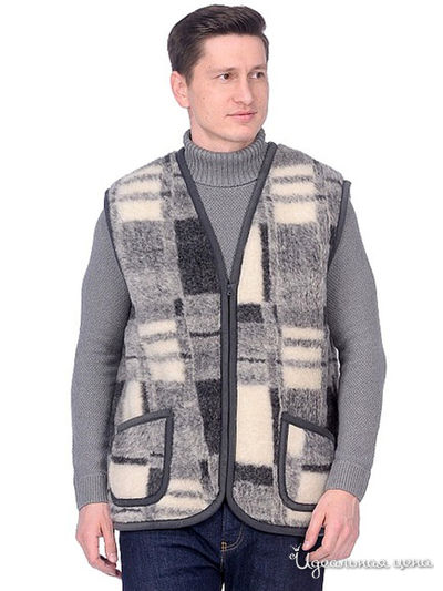 Жилет Alwero, цвет клетка/серый