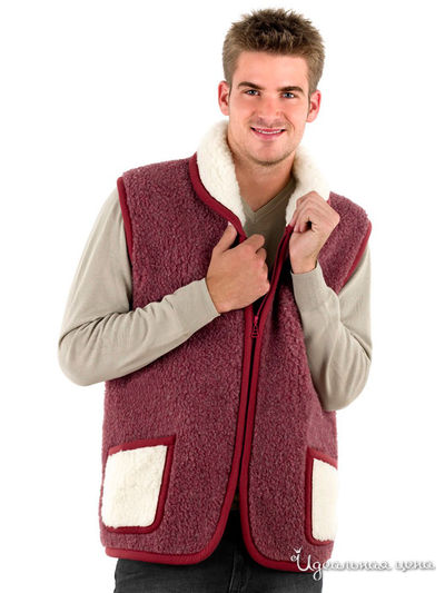 Жилет Alwero, цвет бордовый/белый