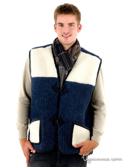 Жилет Alwero, цвет т.синий/белый