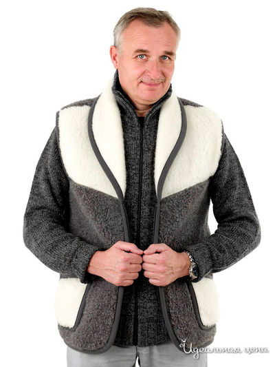 Жилет Alwero, цвет графитовый/белый