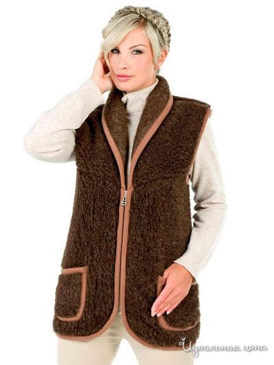 Жилет Alwero, цвет кофе