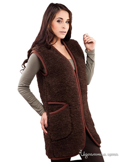 Жилет Alwero, цвет кофе