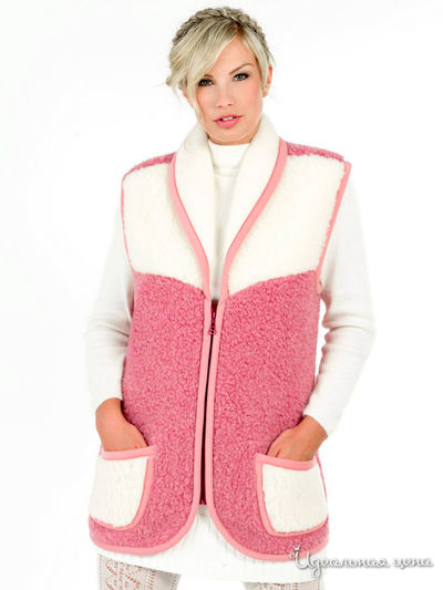 Жилет Alwero, цвет розовый/белый