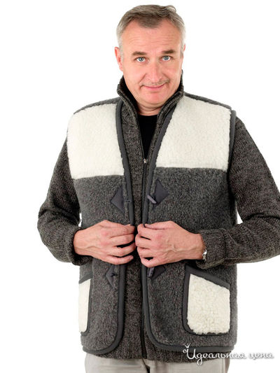 Жилет Alwero, цвет графитовый/белый