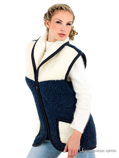 Жилет Alwero, цвет т.синий/белый