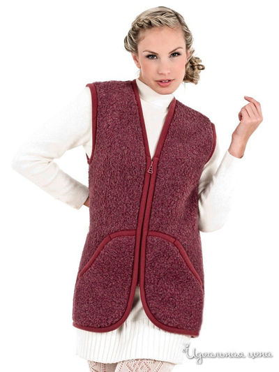 Жилет Alwero, цвет бордовый