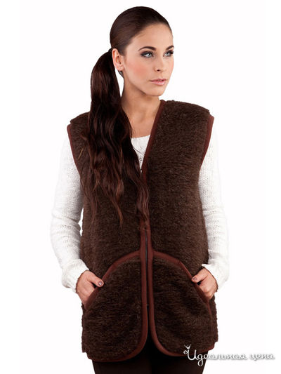 Жилет Alwero, цвет кофе