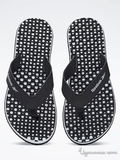 Шлепанцы REEBOK, цвет черный