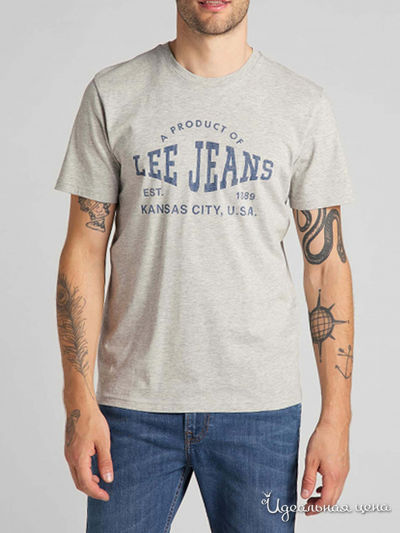 Футболка LEE, цвет серый