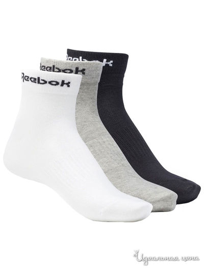 Носки, 3 пары REEBOK, цвет мультиколор