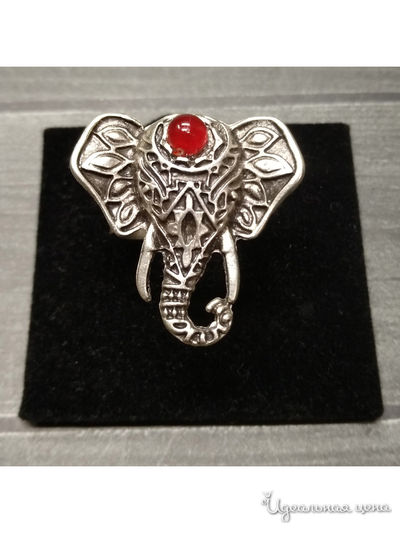 Кольцо "Слон" De.lin`a, цвет Металлический