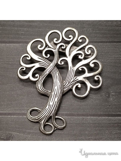 Брошь "Древо Жизни" De.lin`a, цвет Металлический