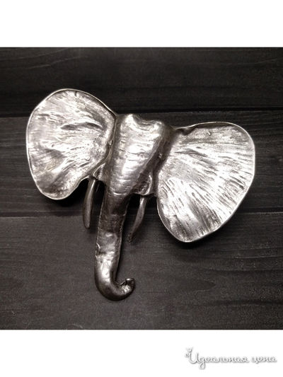 Брошь "Слон" De.lin`a, цвет Металлический