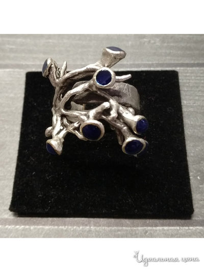 Кольцо "Коралл" De.lin`a, цвет Металлический