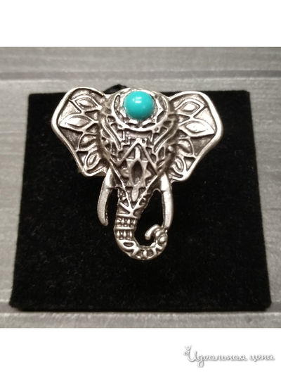 Кольцо "Слон" De.lin`a, цвет Металлический