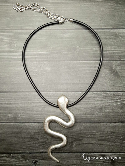 Ожерелье "Змейка" De.lin`a, цвет Металлический