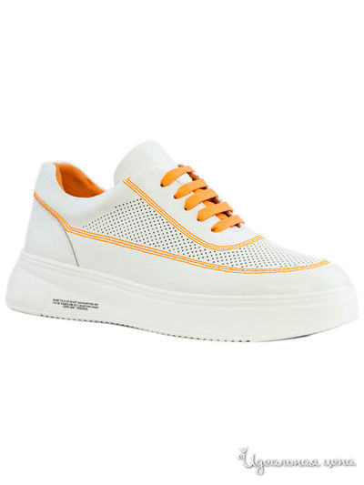 Полуботинки Milana, цвет белый; оранжевый