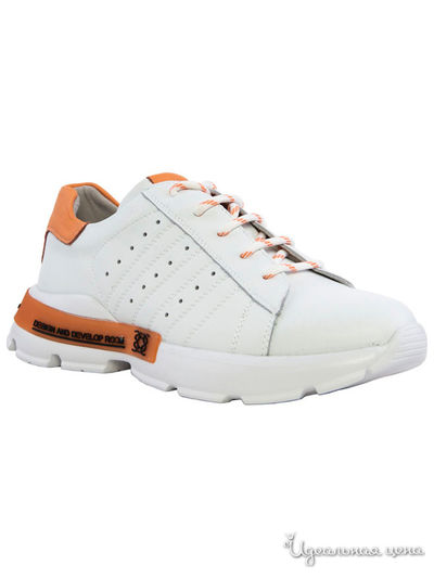 Полуботинки Milana, цвет белый; оранжевый