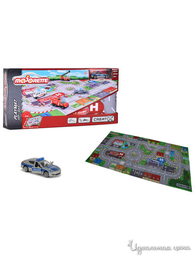 Игровой коврик Creatix SOS   +  1 die-cast машинка Majorette