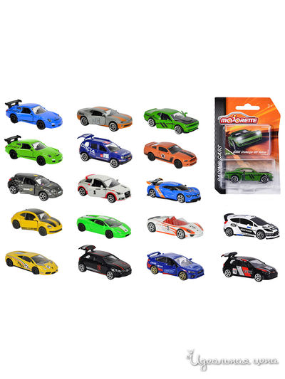 Машинка гоночная 18 видов 7,5см Majorette, цвет в ассортименте