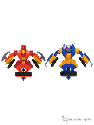 Набор волчков-трансформеров 2-в-1 "Кинжал" и "Огнедышащий"  с аксессуарами Spin Racers