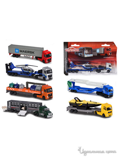 Transporter assortment, 8-asst. Majorette, цвет в ассортименте