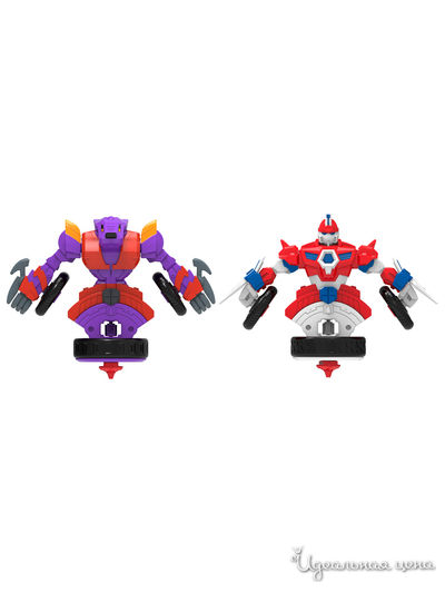 Набор волчков-трансформеров 2-в-1  "Неудержимый" и "Таран"  с аксессуарами Spin Racers
