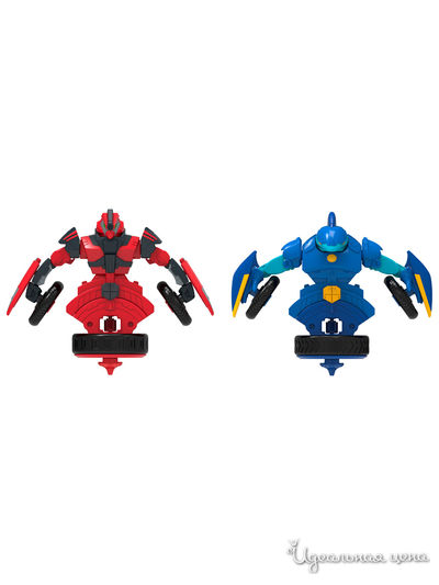 Набор волчков-трансформеров 2-в-1 "Саблезуб" и "Хитрец"  с аксессуарами Spin Racers