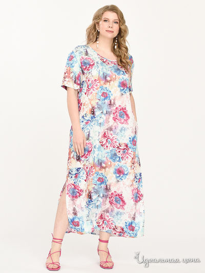 Платье Svesta, цвет малиновый, синий