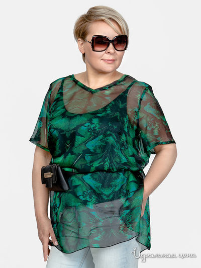 Твинсет Svesta, цвет черный, зеленый