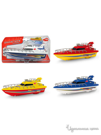 Модель яхты, 23 см, 4 варианта DICKIE