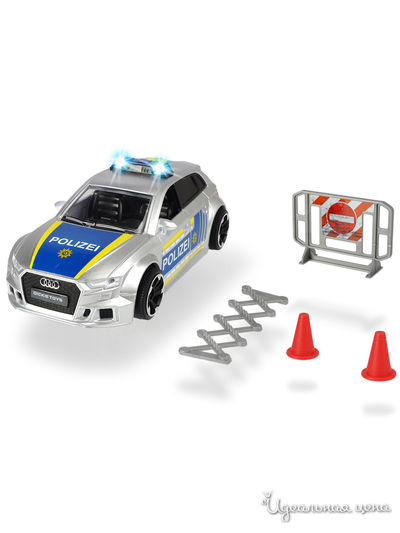 Полицейская машинка Audi RS3 фрикционная, 15 см свет звук DICKIE
