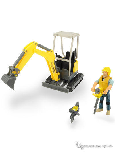 Набор дорожного строителя малый 6 акс. свет звук, 19,5 см DICKIE