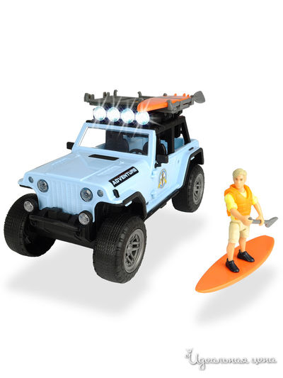 Игровой набор серфера Jeepster Commando PlayLife, 22 см свет звук DICKIE