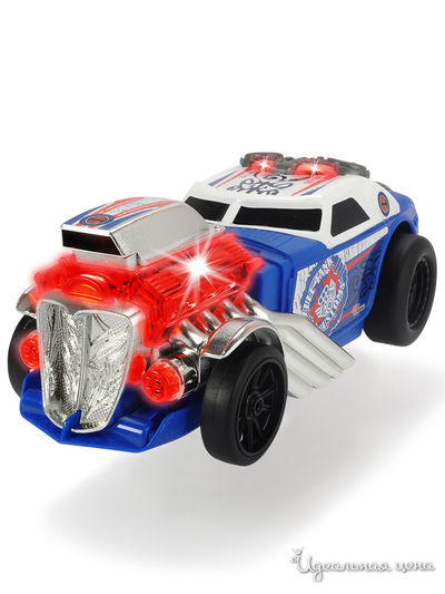Машинка Демон скорости моторизированная, 25 см синяя свет звук DICKIE