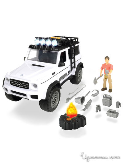 Набор Искатели приключений MB AMG 500 4x4, 23 см свет звук DICKIE