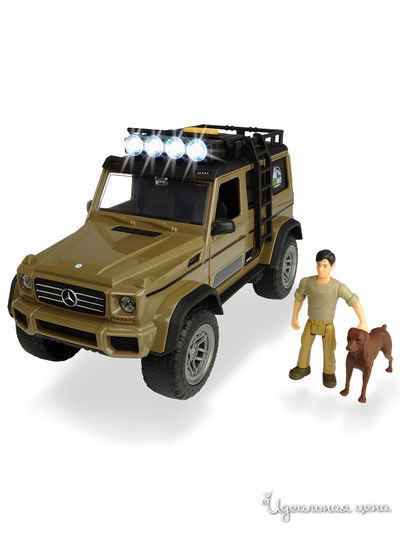 Игровой набор охотника  MB AMG 500 4x4, 23 см свет звук DICKIE