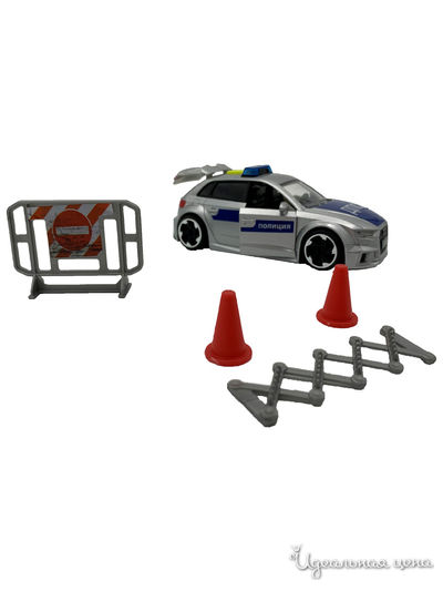Полицейская машинка Audi RS3 фрикционная, 15 см свет звук DICKIE