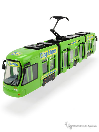 Игрушечный Городской трамвай, 46 см зеленый DICKIE