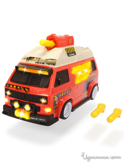 Машинка с залповой установкой VW T3 Camper, 28 см свет звук DICKIE