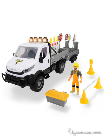 Набор ремонт дороги с дорожными знаками, 19 акс., 41,5 см свет звук DICKIE