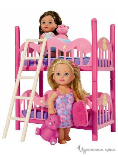 Кукла Еви 12 см с кроваткой Simba