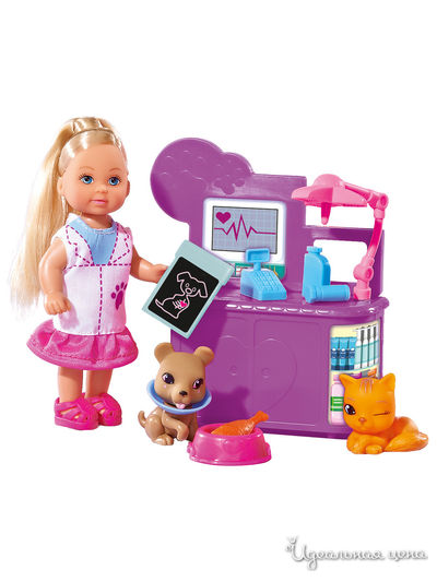Кукла Еви 12 см набор Ветеринар Simba