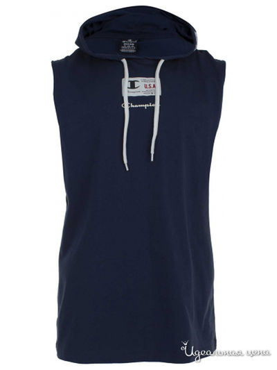 Майка с капюшоном Champion, цвет синий