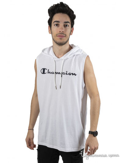 Майка с капюшоном Champion, цвет белый