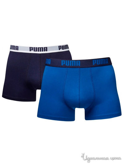 Боксеры, 2 шт Puma, цвет синий