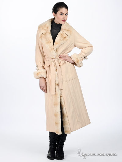 Пальто Sandro Ferrone&Suprem, цвет цвет кремовый