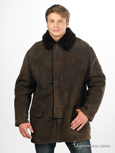 Дубленка Sandro Ferrone&Suprem, цвет цвет темно-коричневый