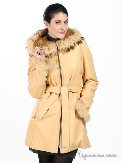 пальто Sandro Ferrone&Suprem, цвет цвет бежевый
