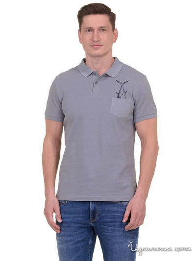 Поло Baon, цвет серый